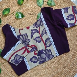 Purple Kalamkari Blouse