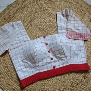 White Check Jamdani