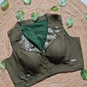 Blazer Collar Jamdani Blouse