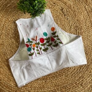 Razor Back Hand Embroidery Blouse