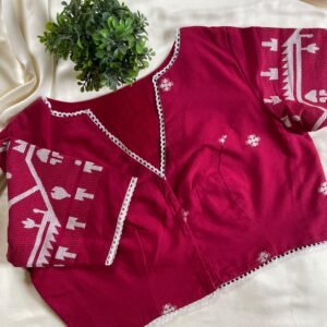 Maroon Lace Blouse