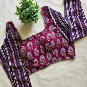 Ajrakh Full Sleeve Blouse